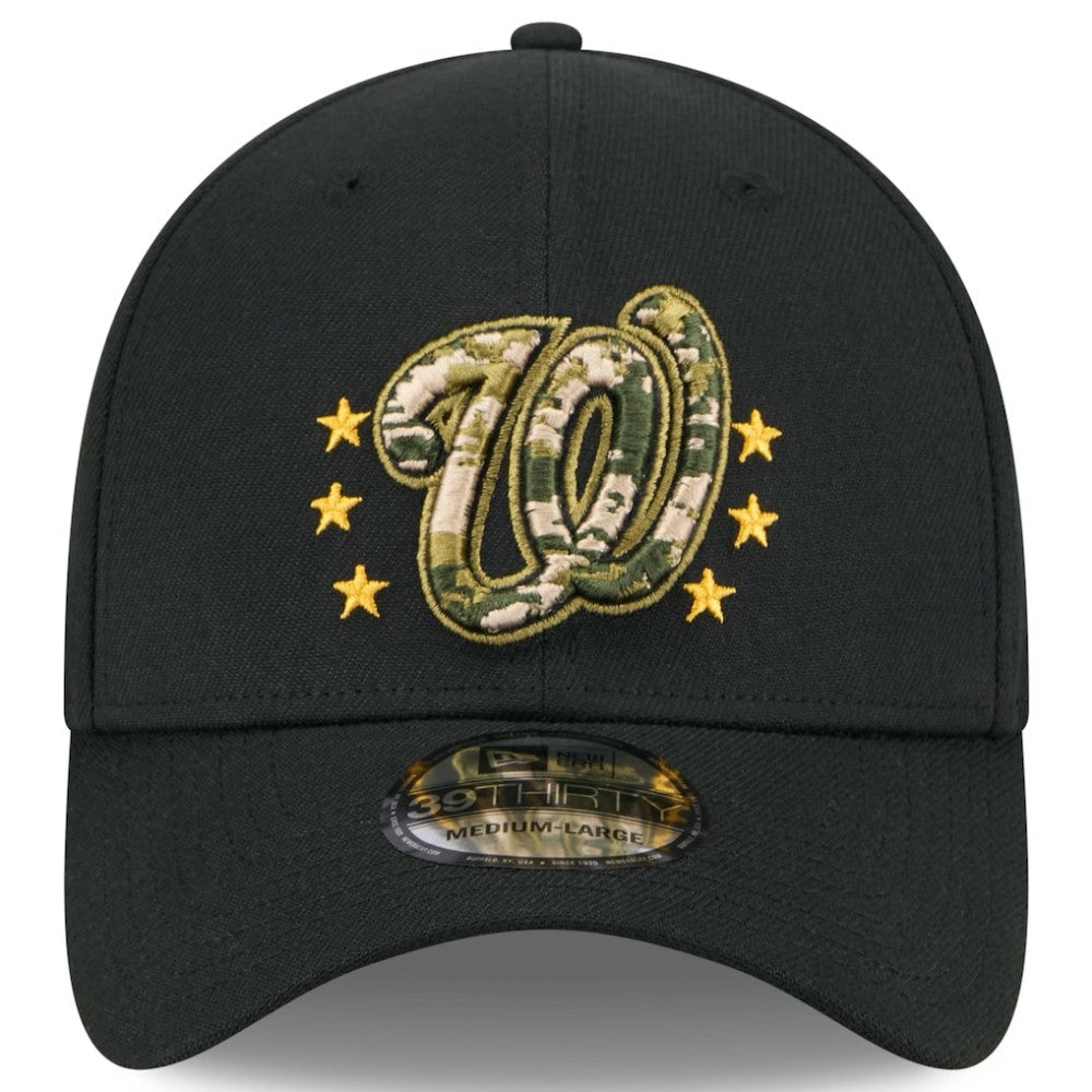 Washington Nationals New Era 2024 Armed Forces Day 39THIRTY Flex Hat - Black - New Era Online