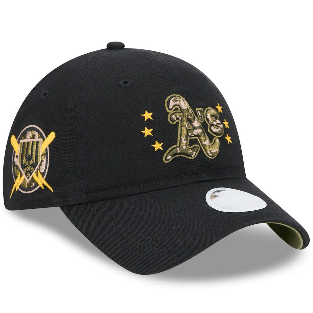 Athletics New Era Women's 2024 Armed Forces Day 9TWENTY Adjustable Hat - Black - New Era Sale