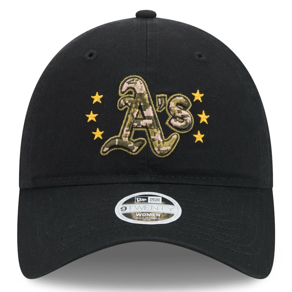 Athletics New Era Women's 2024 Armed Forces Day 9TWENTY Adjustable Hat - Black - New Era Sale