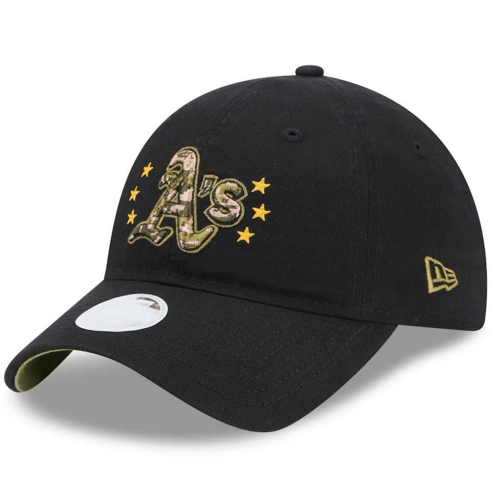 Athletics New Era Women's 2024 Armed Forces Day 9TWENTY Adjustable Hat - Black - New Era Sale