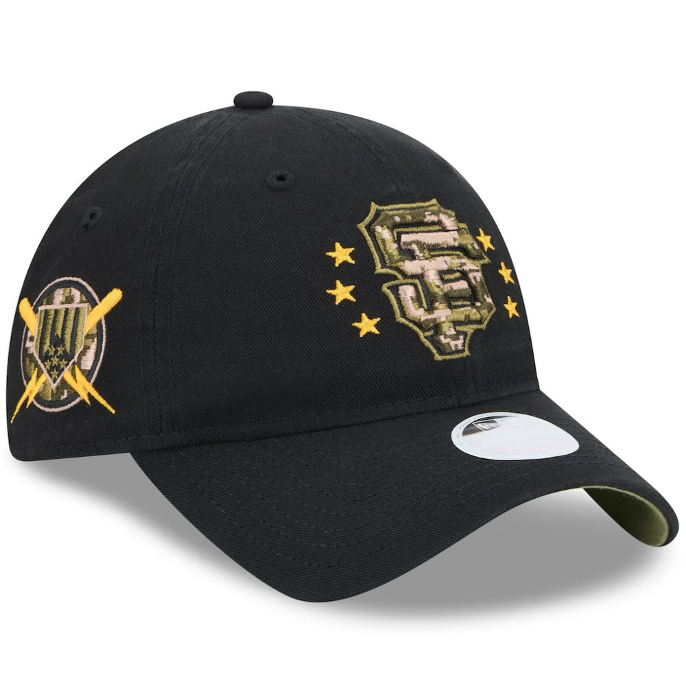 San Francisco Giants New Era Women's 2024 Armed Forces Day 9TWENTY Adjustable Hat - Black - New Era on Sale
