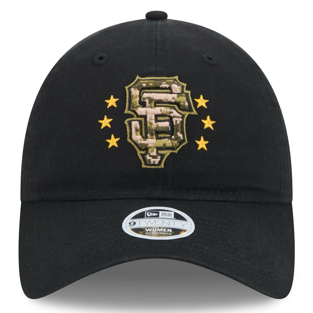 San Francisco Giants New Era Women's 2024 Armed Forces Day 9TWENTY Adjustable Hat - Black - New Era on Sale