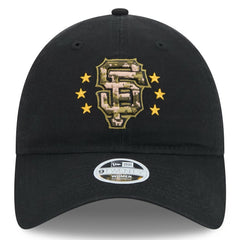 San Francisco Giants New Era Women's 2024 Armed Forces Day 9TWENTY Adjustable Hat - Black - New Era on Sale