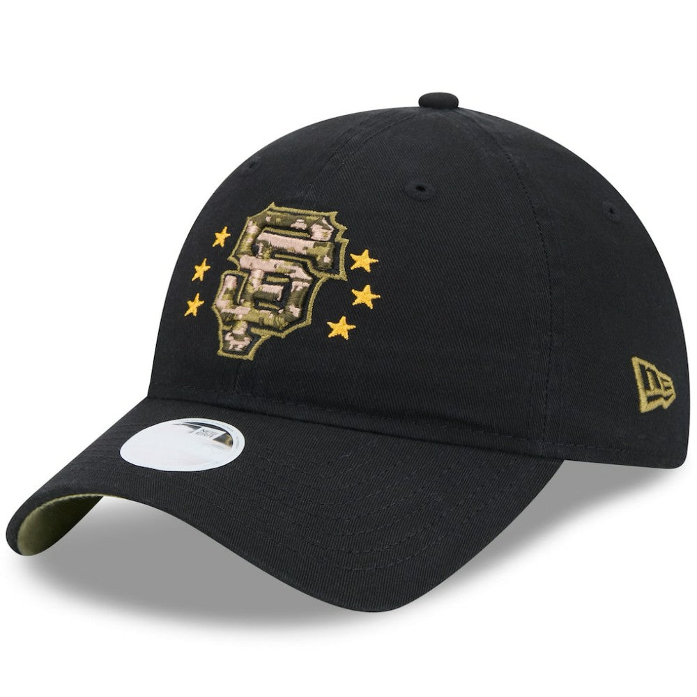 San Francisco Giants New Era Women's 2024 Armed Forces Day 9TWENTY Adjustable Hat - Black - New Era on Sale