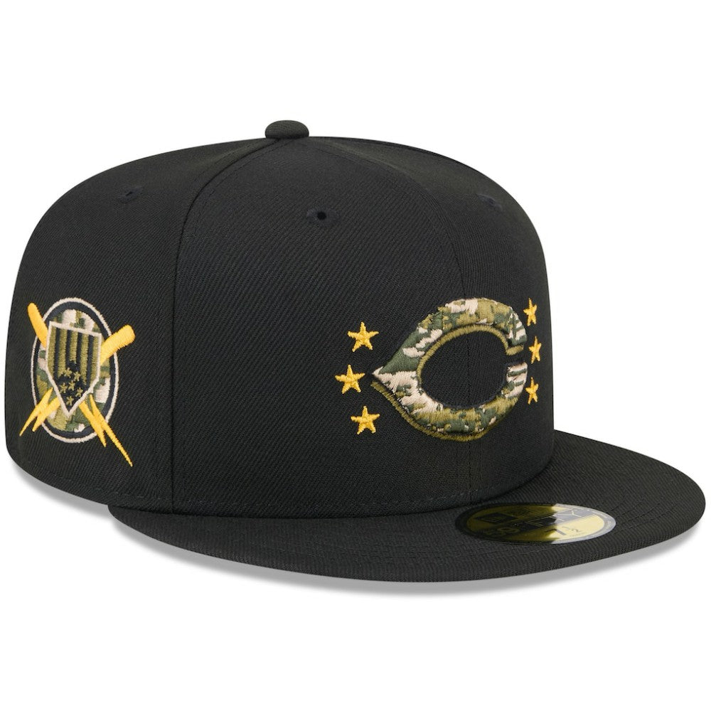 Cincinnati Reds New Era 2024 Armed Forces Day On-Field 59FIFTY Fitted Hat - Black - New Era Sale