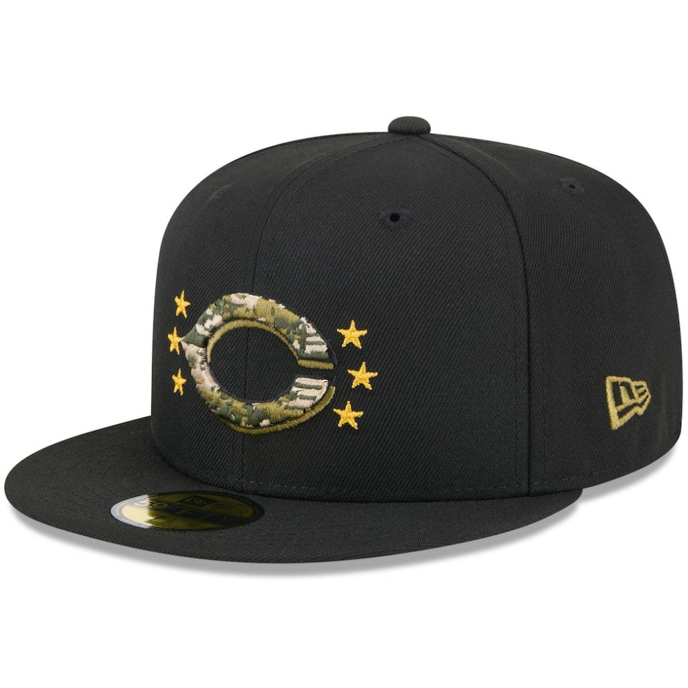 Cincinnati Reds New Era 2024 Armed Forces Day On-Field 59FIFTY Fitted Hat - Black - New Era Sale