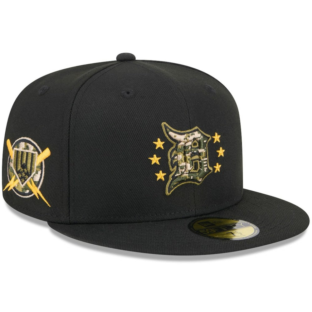 Detroit Tigers New Era 2024 Armed Forces Day On-Field 59FIFTY Fitted Hat - Black - New Era Online