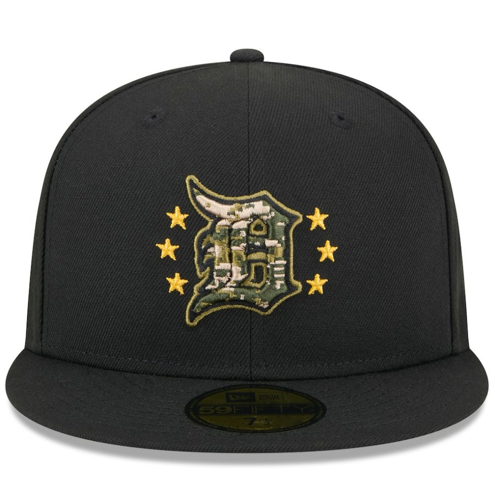 Detroit Tigers New Era 2024 Armed Forces Day On-Field 59FIFTY Fitted Hat - Black - New Era Online