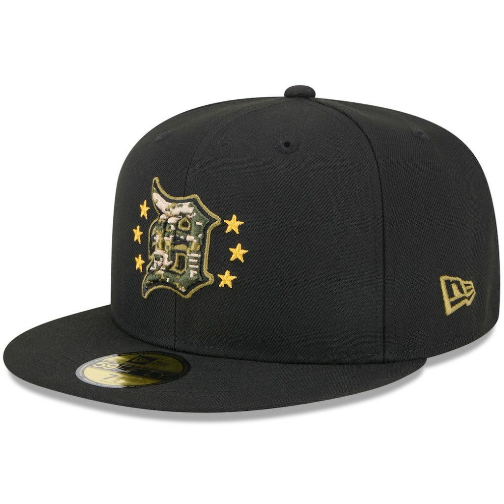 Detroit Tigers New Era 2024 Armed Forces Day On-Field 59FIFTY Fitted Hat - Black - New Era Online