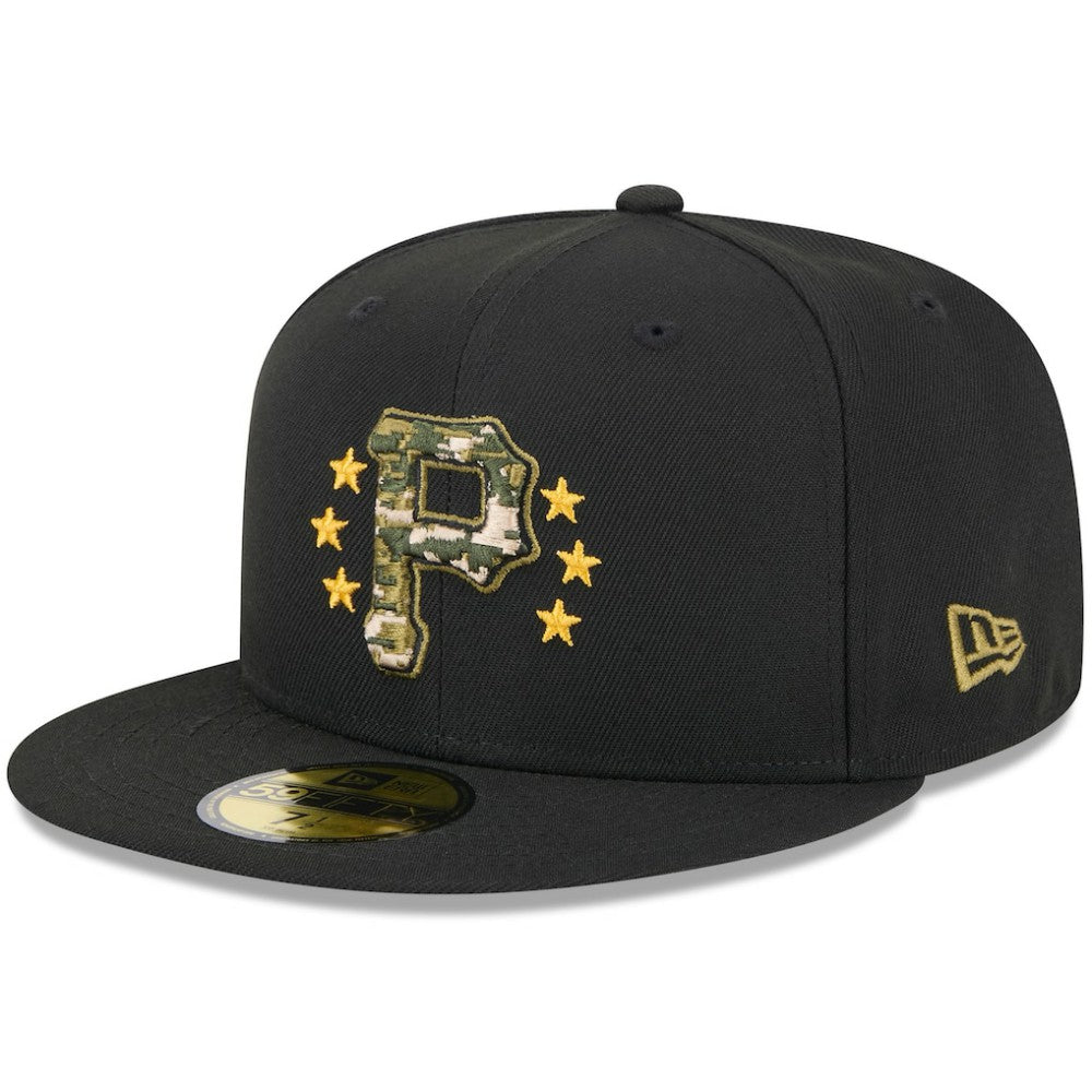 Pittsburgh Pirates New Era 2024 Armed Forces Day On-Field 59FIFTY Fitted Hat - Black - New Era on Sale