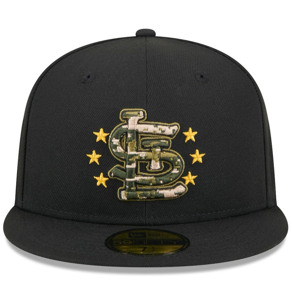 St. Louis Cardinals New Era 2024 Armed Forces Day On-Field 59FIFTY Fitted Hat - Black - New Era Online