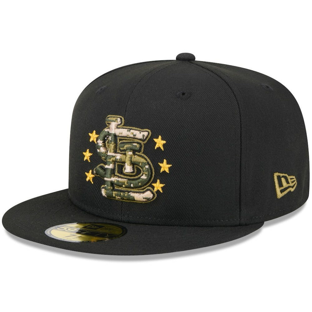 St. Louis Cardinals New Era 2024 Armed Forces Day On-Field 59FIFTY Fitted Hat - Black - New Era Online