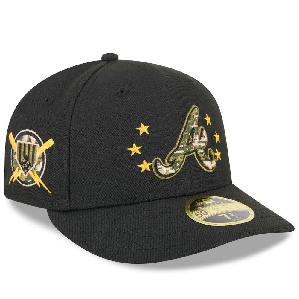 Atlanta Braves New Era 2024 Armed Forces Day Low Profile 59FIFTY Fitted Hat - Black - New Era on Sale