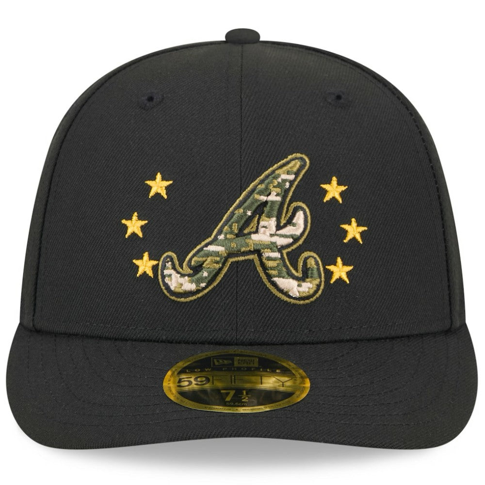 Atlanta Braves New Era 2024 Armed Forces Day Low Profile 59FIFTY Fitted Hat - Black - New Era on Sale