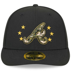 Atlanta Braves New Era 2024 Armed Forces Day Low Profile 59FIFTY Fitted Hat - Black - New Era on Sale