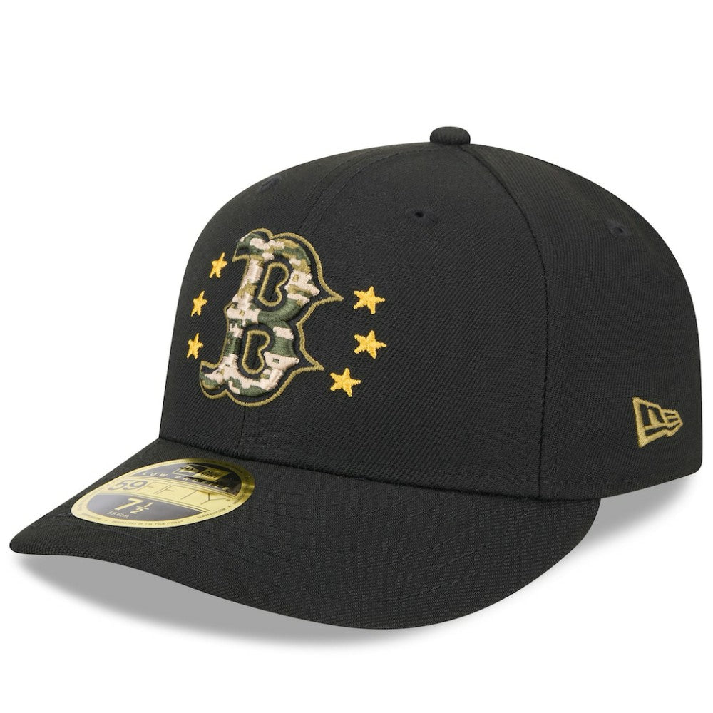 Boston Red Sox New Era 2024 Armed Forces Day Low Profile 59FIFTY Fitted Hat - Black - New Era Discount