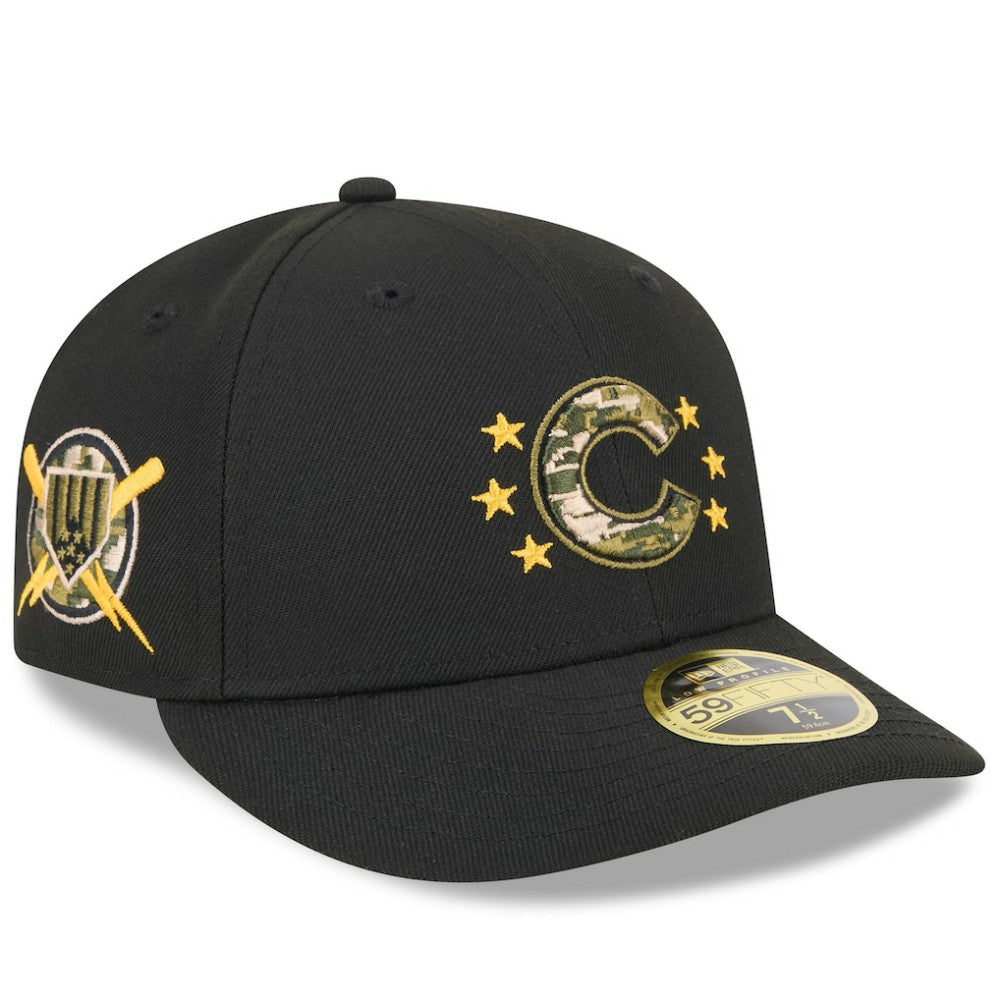 Chicago Cubs New Era 2024 Armed Forces Day Low Profile 59FIFTY Fitted Hat - Black - New Era Sale