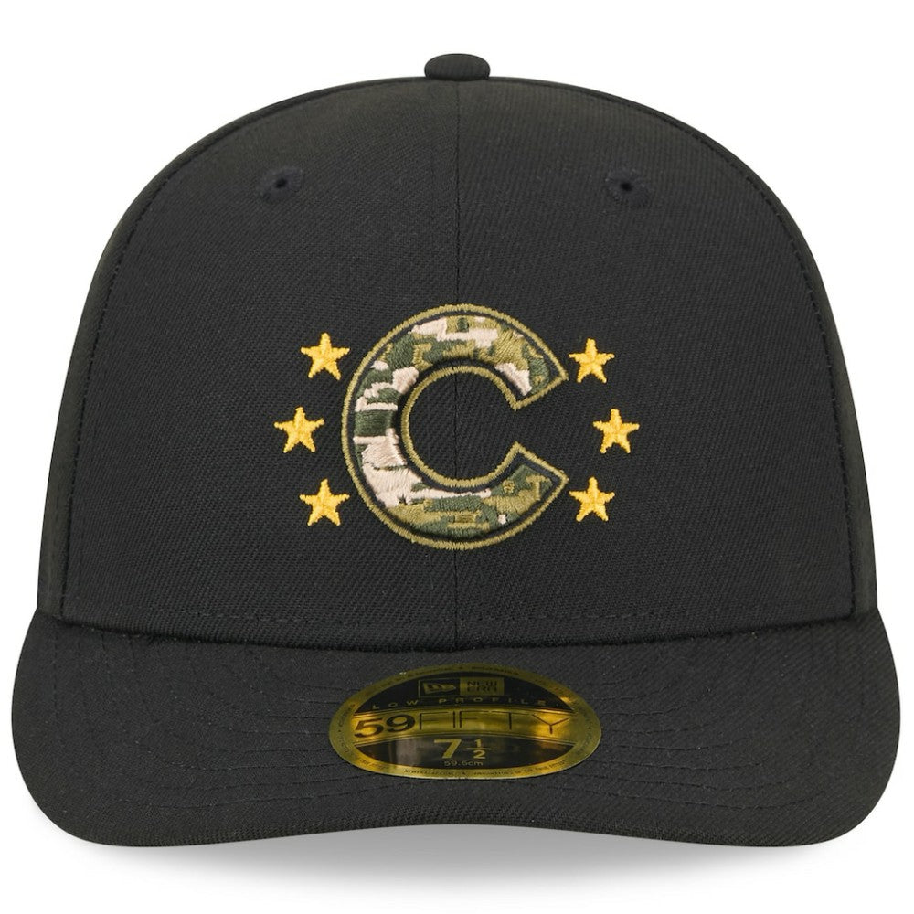 Chicago Cubs New Era 2024 Armed Forces Day Low Profile 59FIFTY Fitted Hat - Black - New Era Sale