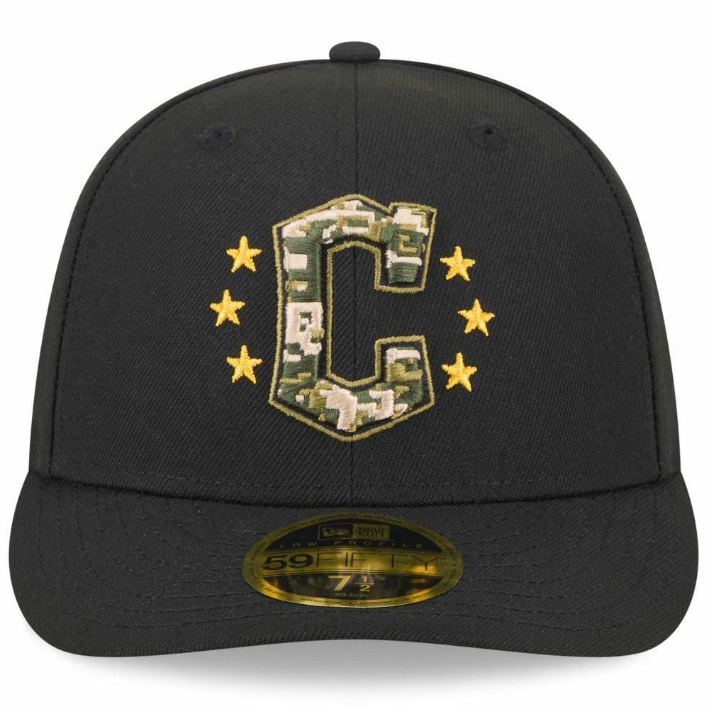 Cleveland Guardians New Era 2024 Armed Forces Day Low Profile 59FIFTY Fitted Hat - Black - New Era Sale