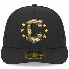 Cleveland Guardians New Era 2024 Armed Forces Day Low Profile 59FIFTY Fitted Hat - Black - New Era Sale
