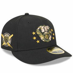 Milwaukee Brewers New Era 2024 Armed Forces Day Low Profile 59FIFTY Fitted Hat - Black - New Era Sale