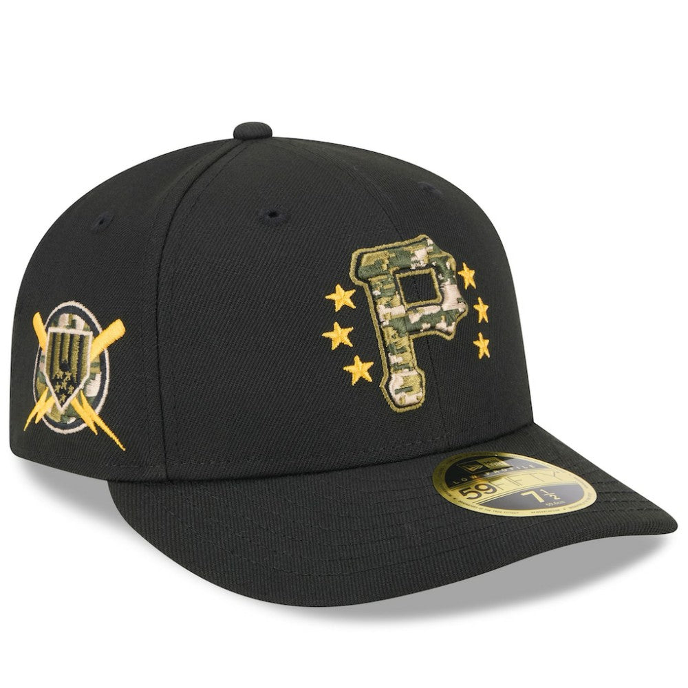 Pittsburgh Pirates New Era 2024 Armed Forces Day Low Profile 59FIFTY Fitted Hat - Black - New Era Discount