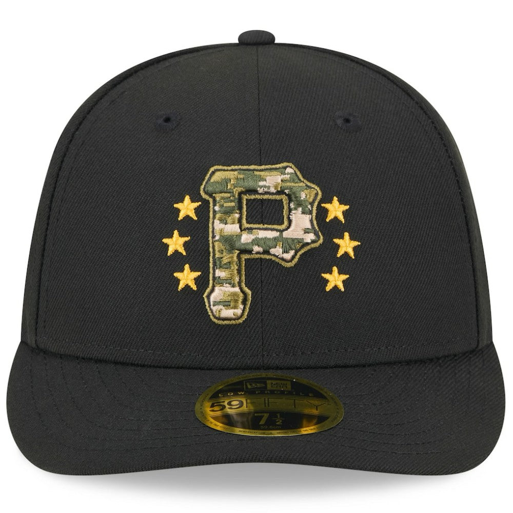 Pittsburgh Pirates New Era 2024 Armed Forces Day Low Profile 59FIFTY Fitted Hat - Black - New Era Discount