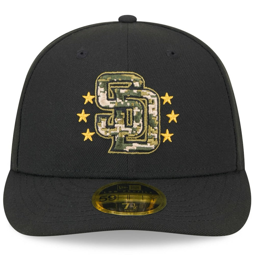 San Diego Padres New Era 2024 Armed Forces Day Low Profile 59FIFTY Fitted Hat - Black - New Era Sale