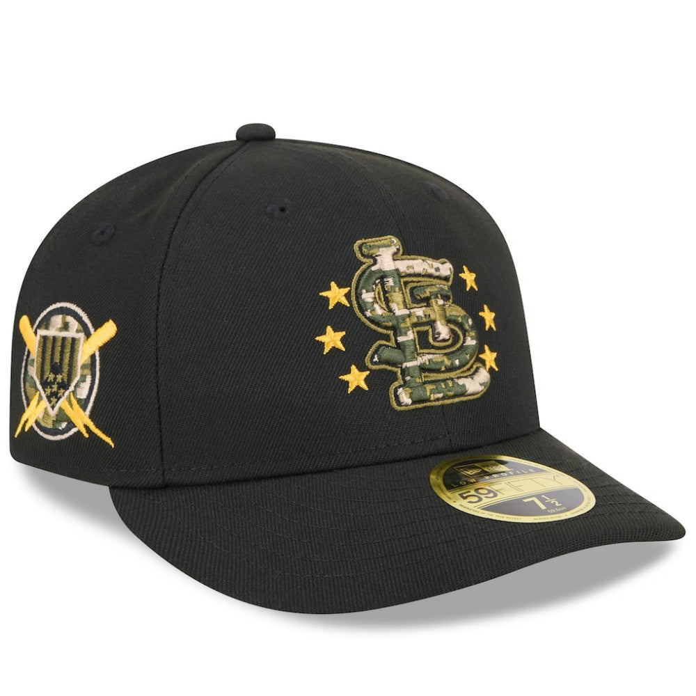 St. Louis Cardinals New Era 2024 Armed Forces Day Low Profile 59FIFTY Fitted Hat - Black - New Era Lifestyle