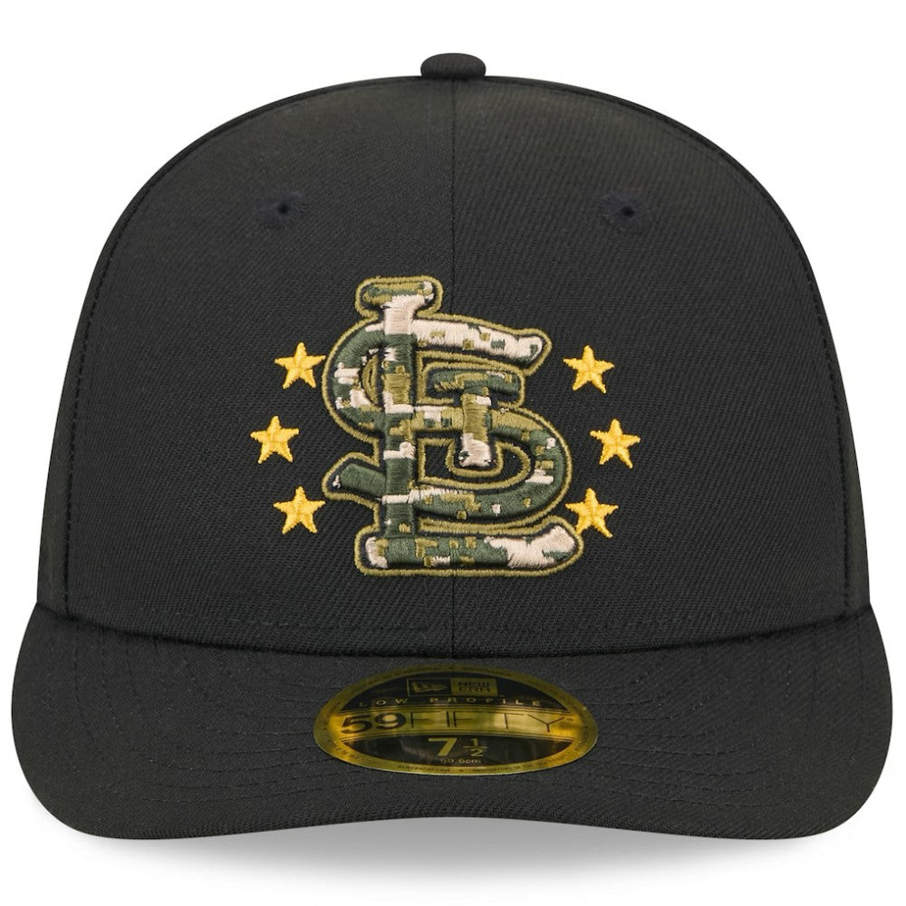 St. Louis Cardinals New Era 2024 Armed Forces Day Low Profile 59FIFTY Fitted Hat - Black - New Era Lifestyle