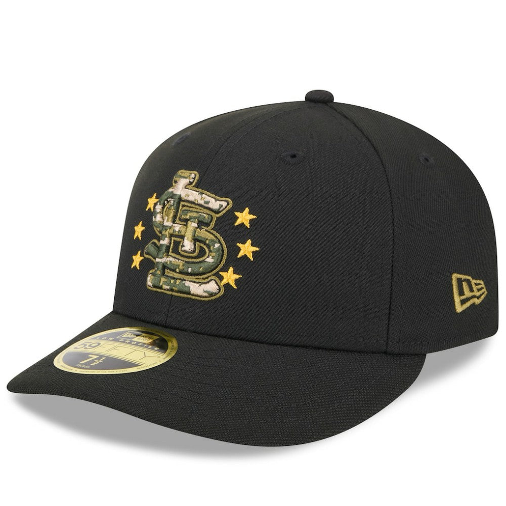 St. Louis Cardinals New Era 2024 Armed Forces Day Low Profile 59FIFTY Fitted Hat - Black - New Era Lifestyle