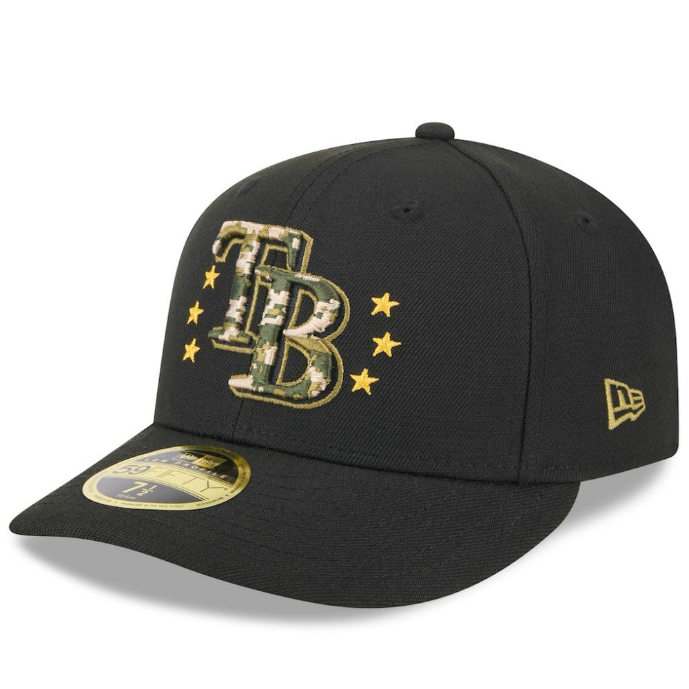 Tampa Bay Rays New Era 2024 Armed Forces Day Low Profile 59FIFTY Fitted Hat - Black - New Era Online