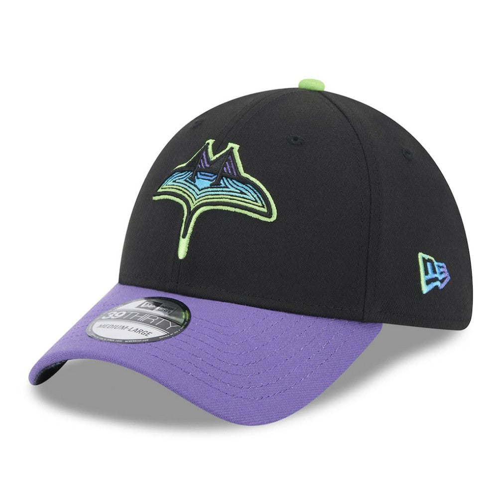 Tampa Bay Rays New Era 2023 City Connect 39THIRTY Flex Hat - Black - New Era Discount