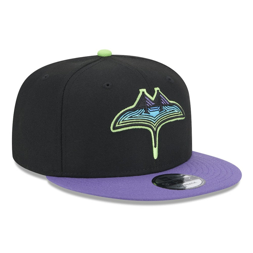 Tampa Bay Rays New Era 2024 City Connect 9FIFTY Snapback Hat - Black - New Era on Sale