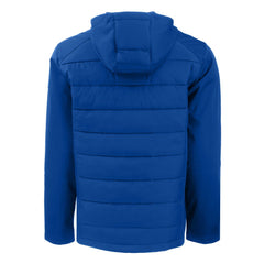 New York Mets Cutter & Buck Evoke Hybrid Eco Softshell Recycled Full-Zip Hoodie - Royal - MLB Sale