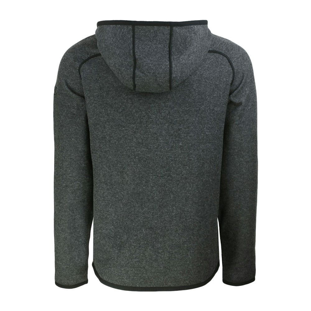 Cleveland Guardians Cutter & Buck Mainsail Full-Zip Hooded Jacket - Heather Charcoal - MLB on Sale