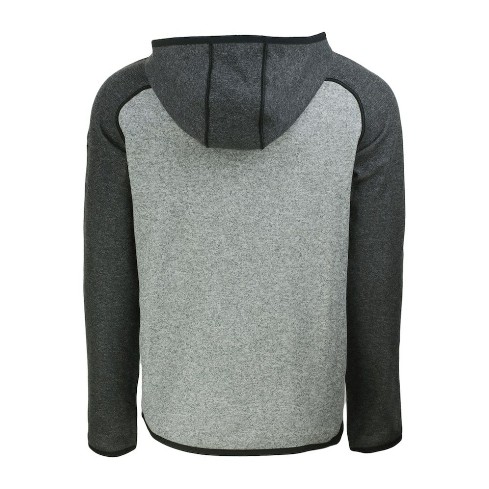 Detroit Tigers Cutter & Buck Mainsail Full-Zip Hooded Jacket - Heather Charcoal/Heather Gray - MLB on Sale