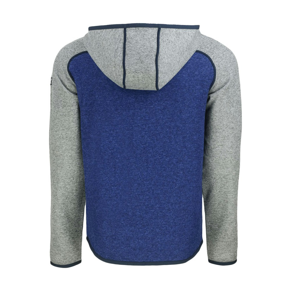 New York Mets Cutter & Buck Mainsail Full-Zip Hooded Jacket - Royal/Heather Gray - MLB Discount