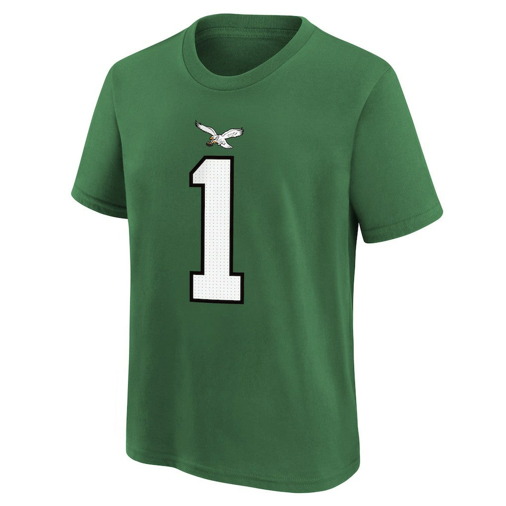 Nike Jalen Hurts Philadelphia Eagles Preschool Player Name & Number T-Shirt Kelly Green