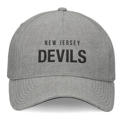 New Jersey Devils Fanatics Elements A-Frame Leather Strapback Hat - Heather Gray - NHL 200496207