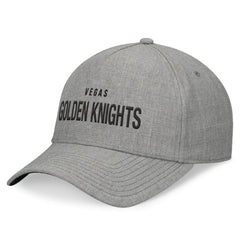 Vegas Golden Knights Fanatics Elements A-Frame Leather Strapback Hat - Heather Gray - NHL 200496213