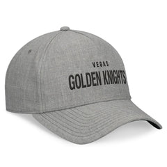 Vegas Golden Knights Fanatics Elements A-Frame Leather Strapback Hat - Heather Gray - NHL 200496213