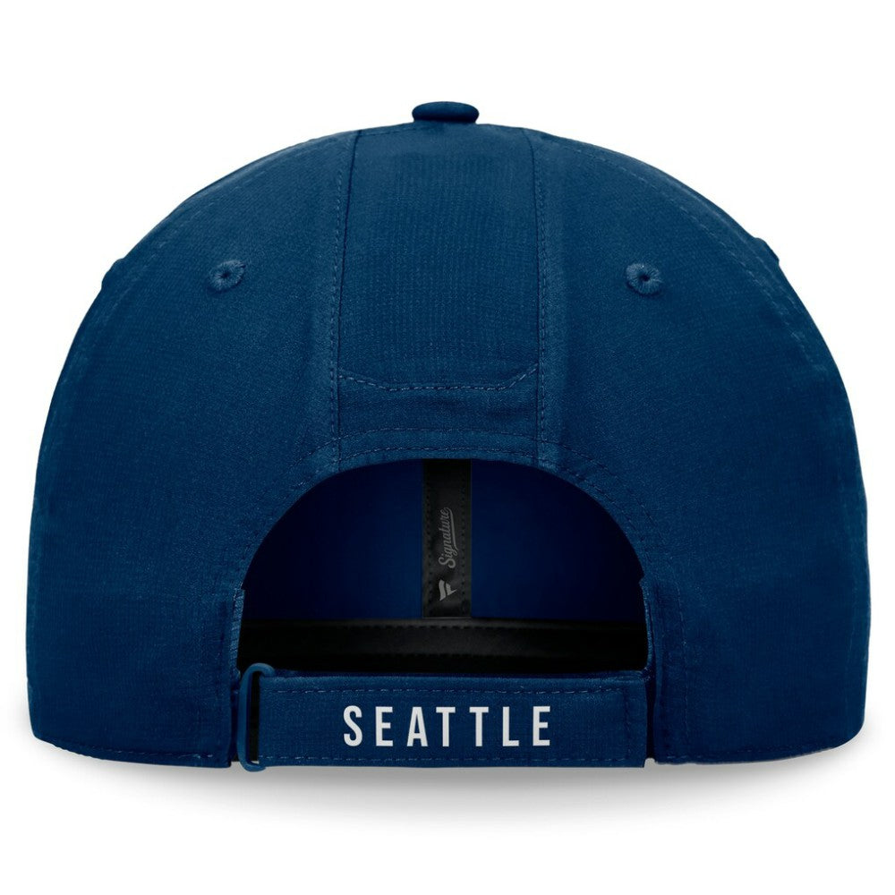 Seattle Kraken Fanatics Front Office Ripstop Adjustable Hat - Deep Sea Blue - NHL 200496222