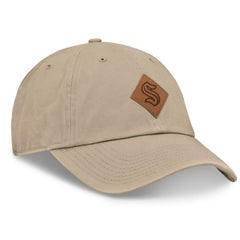 Seattle Kraken Fanatics Elements Unstructured Patch Leather Strapback Hat - Khaki - NHL 200496230