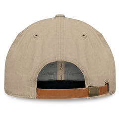 Seattle Kraken Fanatics Elements Unstructured Patch Leather Strapback Hat - Khaki - NHL 200496230