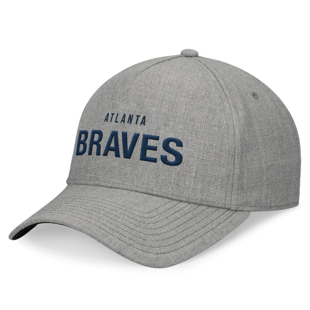 Atlanta Braves Fanatics Elements A-Frame Structured Adjustable Hat - Heather Gray - Fanatics Lifestyle