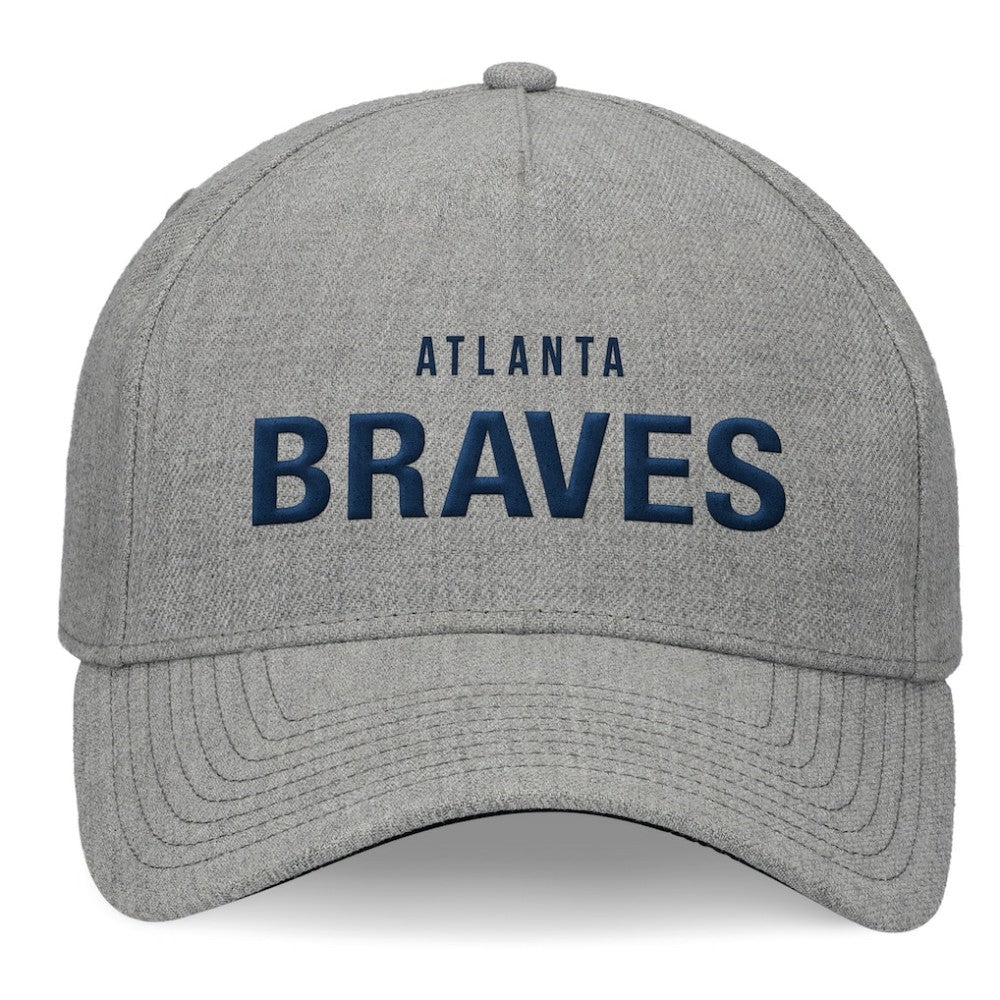 Atlanta Braves Fanatics Elements A-Frame Structured Adjustable Hat - Heather Gray - Fanatics Lifestyle