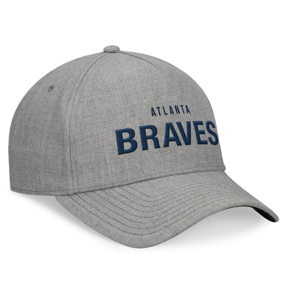 Atlanta Braves Fanatics Elements A-Frame Structured Adjustable Hat - Heather Gray - Fanatics Lifestyle
