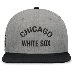 Chicago White Sox Fanatics Elements Flat Brim Snapbuckle Hat - Heather Gray/Black - Fanatics Sale