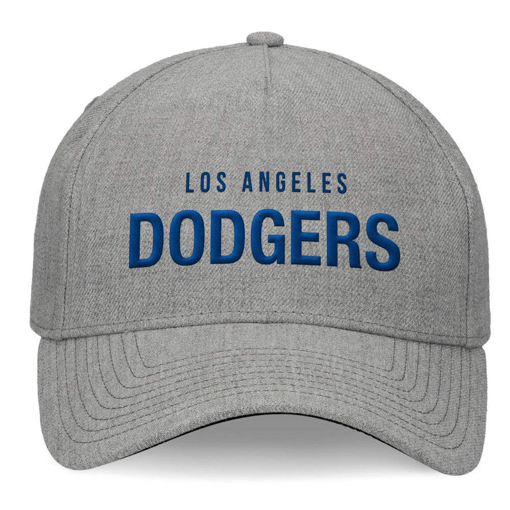 Los Angeles Dodgers Fanatics Elements A-Frame Structured Adjustable Hat - Heather Gray - Fanatics Lifestyle
